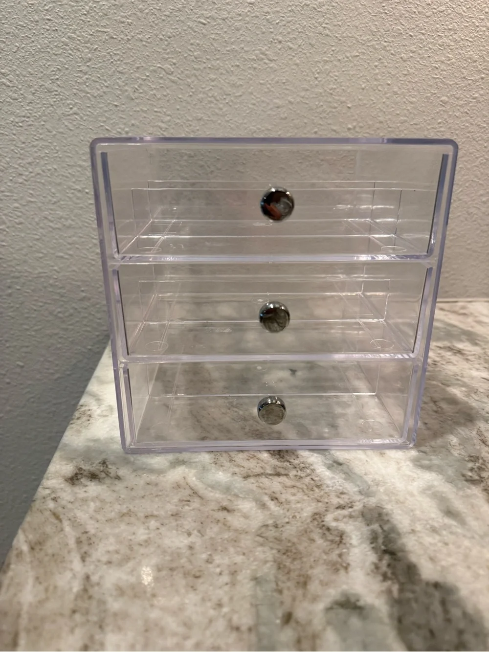 Clear 3-Drawer Acrylic Storage Organizer - Transparent iDesign Sunglasses Case 2